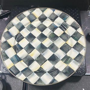 Mackenzie Childs Enamel Dinner Plate - 12 inches image 1