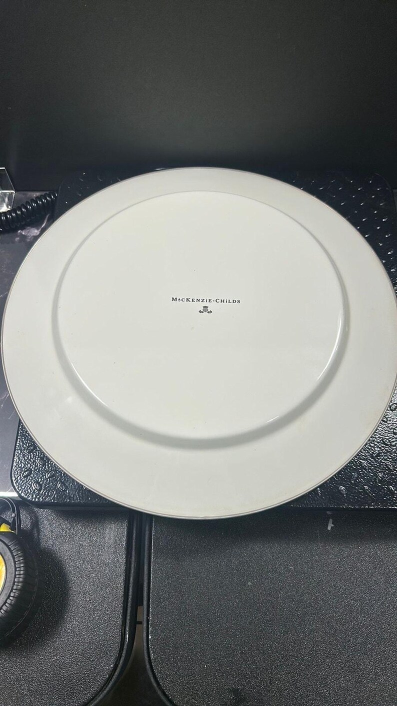 Mackenzie Childs Enamel Dinner Plate - 12 inches image 2