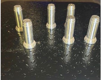 Vintage Chrome Bullet Salt & Pepper Shakers - set of 2