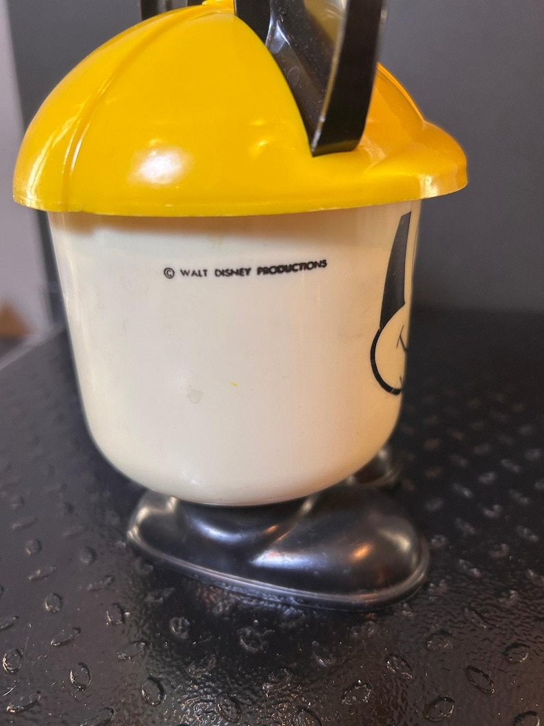 Taza de plástico vintage de Mickey Mouse de los años 80 imagen 3