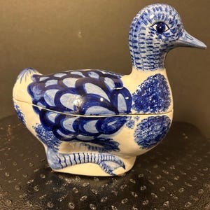 Fenton Blue Trinket Box - Etsy