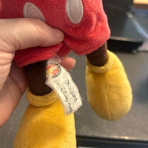 Peluche vintage de Mickey Mouse imagen 4