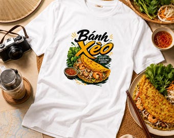 Banh Xeo Vietnamese Pancake Tee Street Food Gift