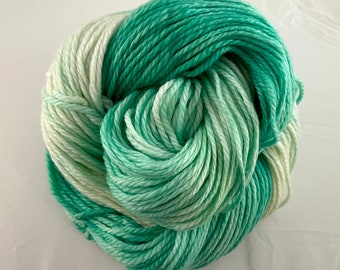 Custom dyed 80/10/10 cashmerino worsted yarn