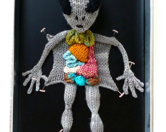 Knitted Alien Autopsy PDF Pattern