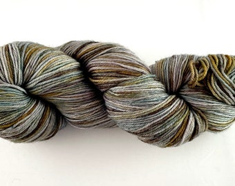 Custom dyed  80/10/10 sock yarn