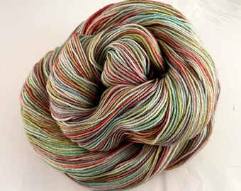 Custom dyed superwash merino sock yarn