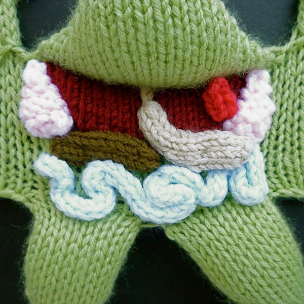 Knitted Dissected Frog 100% Vegan