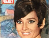 Rare French Magazine Jours de France 1966 edition of Audrey Hepburn