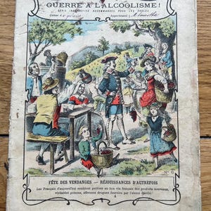 NEUER STOCK Antikes französisches handgeschriebenes Gedicht-Gedichtbuch von 1900 altes Ephemera