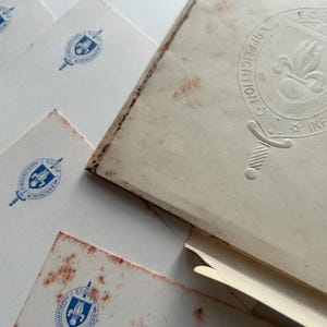 NUEVO STOCK Papelería vintage desgastada, sobres, cartas, juego de efímeras de soldados de infantería