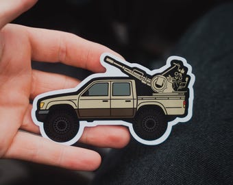 Pegatina de vinilo Toyota Hilux para coche