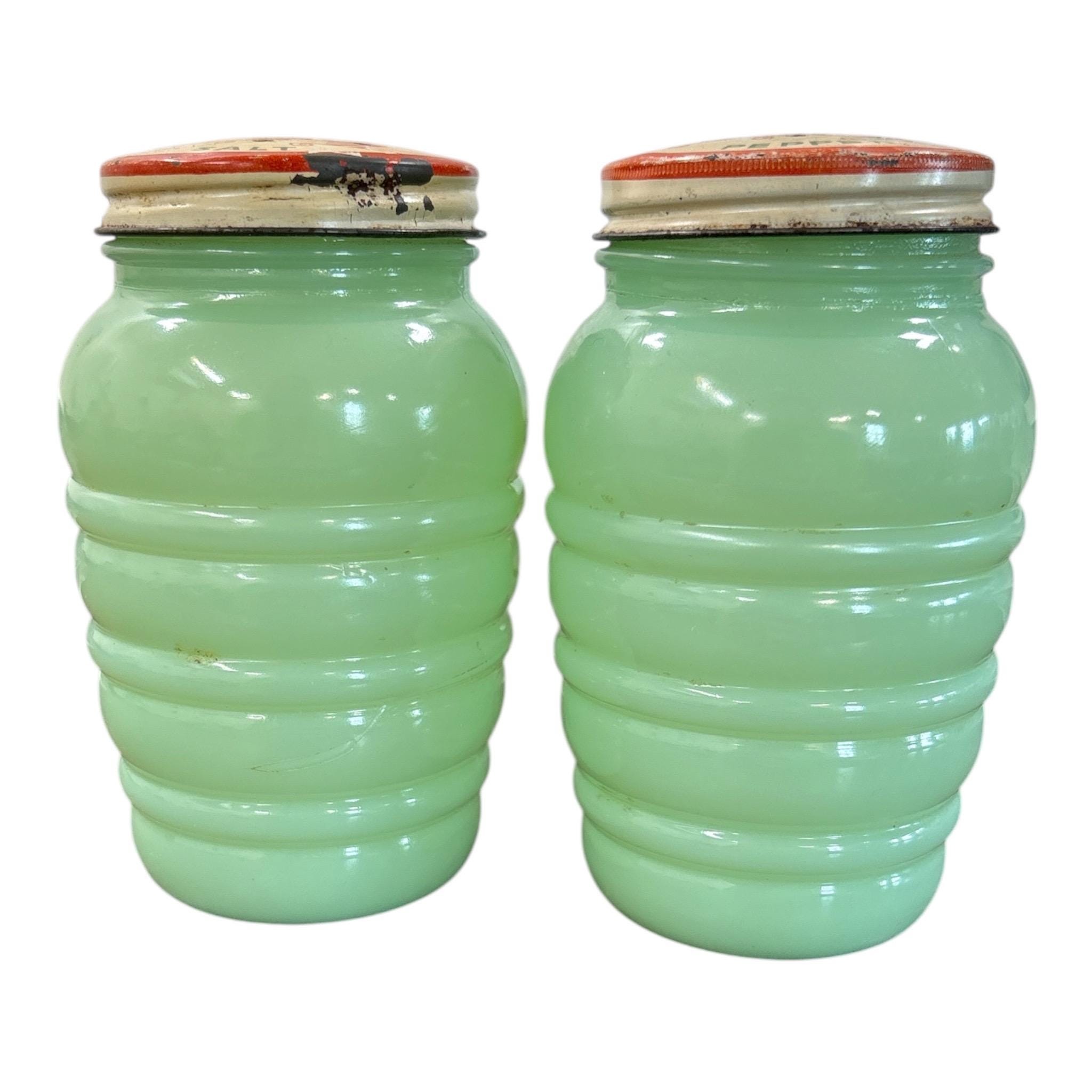 Jadeite Fire King Salt and Pepper - Etsy