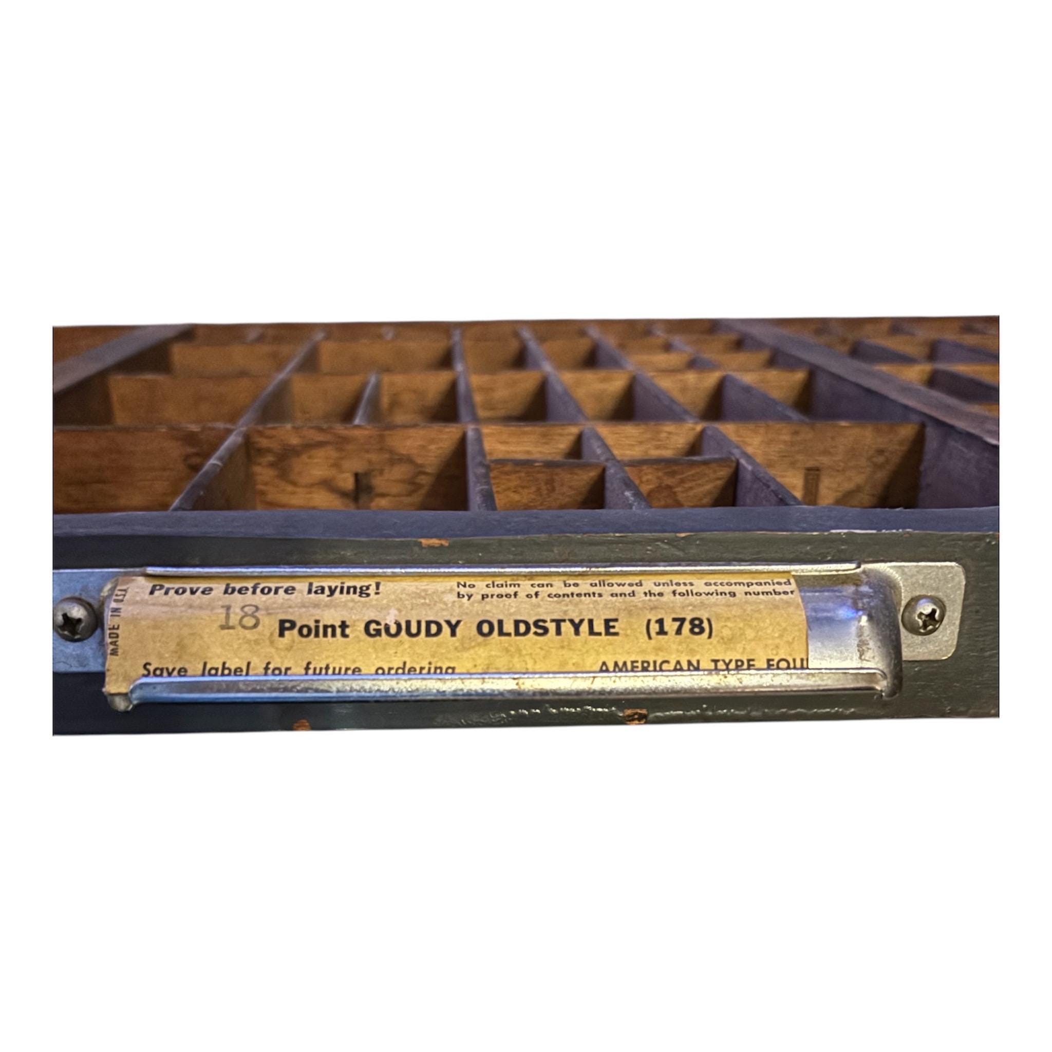 Vintage Printer Tray 32x17 | Wooden Typeset Drawer Shadow Box ...