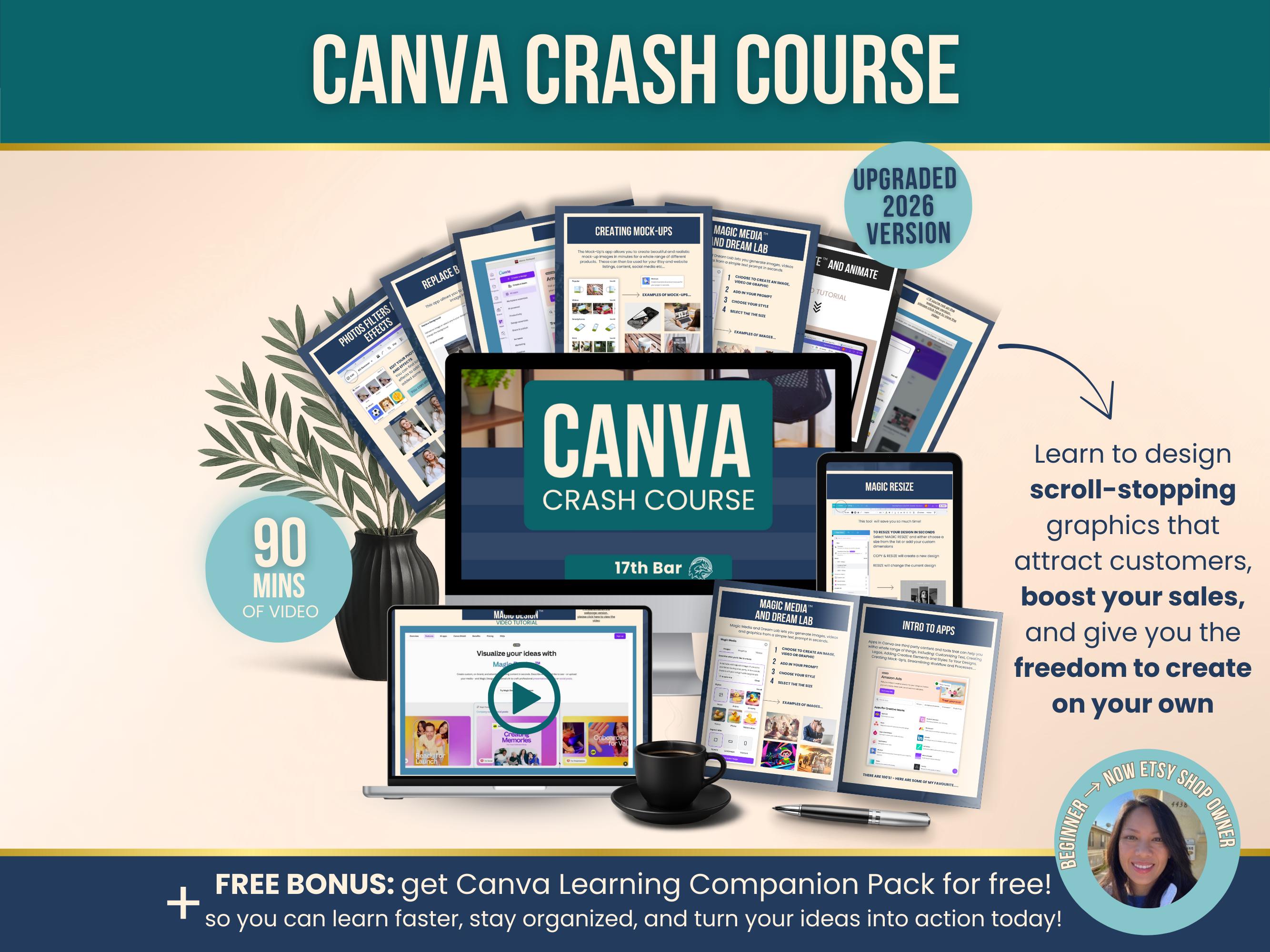 Canva Crash Course Canva Tutorial for Beginners How to Use Canva Guide ...