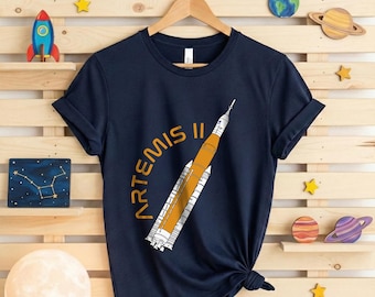 Artemis II 2026 Rocket Launch Shirt, Future Moon Mission Tee, Space Exploration Tee, Science Gift, NASA Space Program Fan Tee,Astronomy Gift