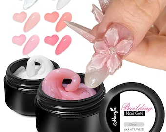 Clear Non-Stick 3D Builder Gel – Sculpting, Carving, Shaping Nail Art (5ml/15ml)