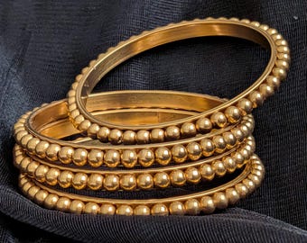 Antique Gold Bangles| Indian Bridal Bangles| Bollywood Jewelry| Wedding Jewelry Bridal Jewelry| Indian Kada Bangles