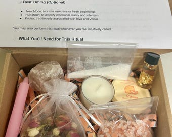Love & Attraction Ritual Kit – Self Love, Romance, Manifestation Spell Set