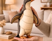 Penguin Intarsia Pattern PDF – Scroll Saw Wooden Penguin (Beginner Friendly) (Digital Download)