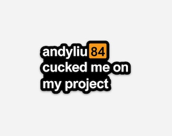 Pegatina de vinilo Andyliu84
