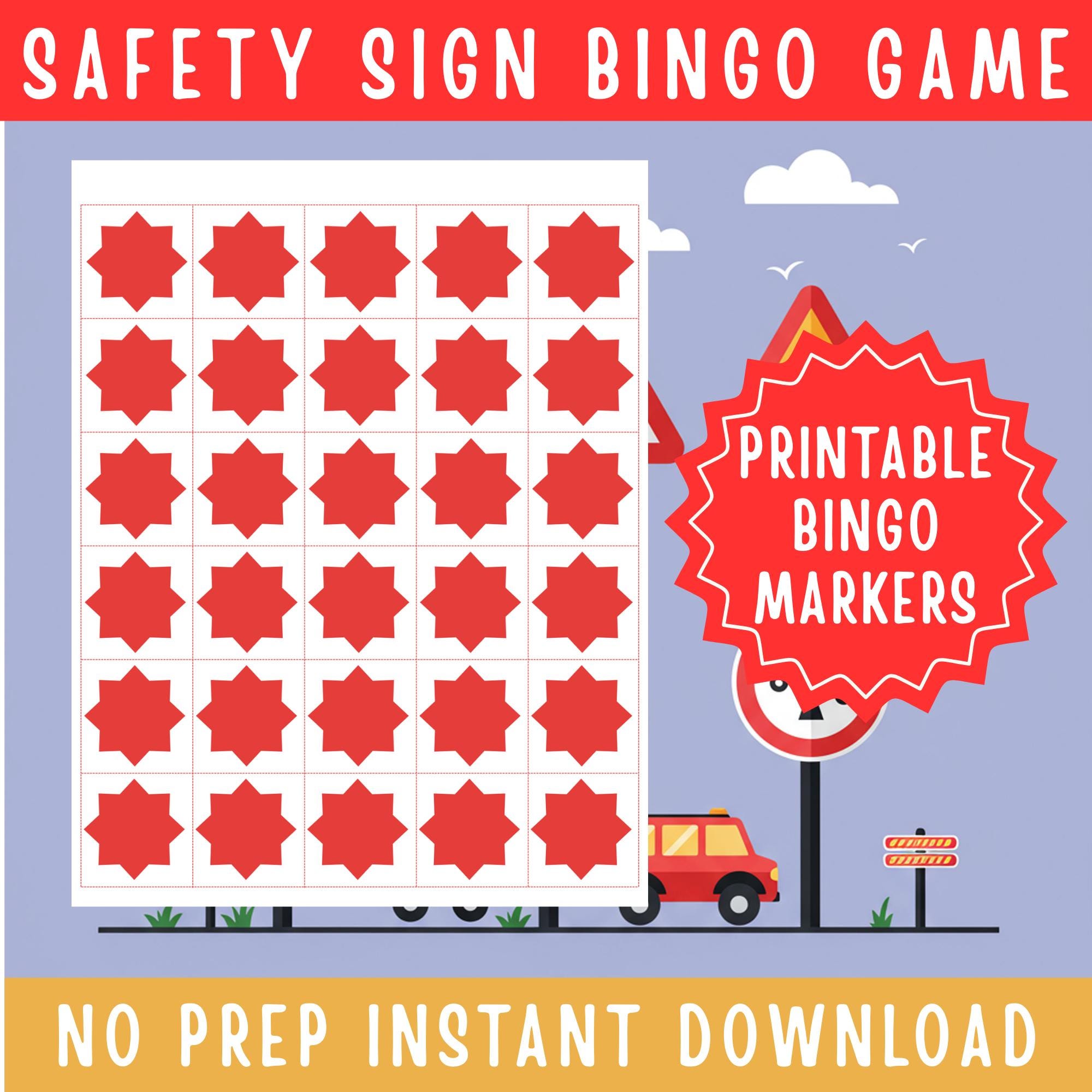 Safety Sign Bingo – Fun & Educational Printable Game for Kids ...