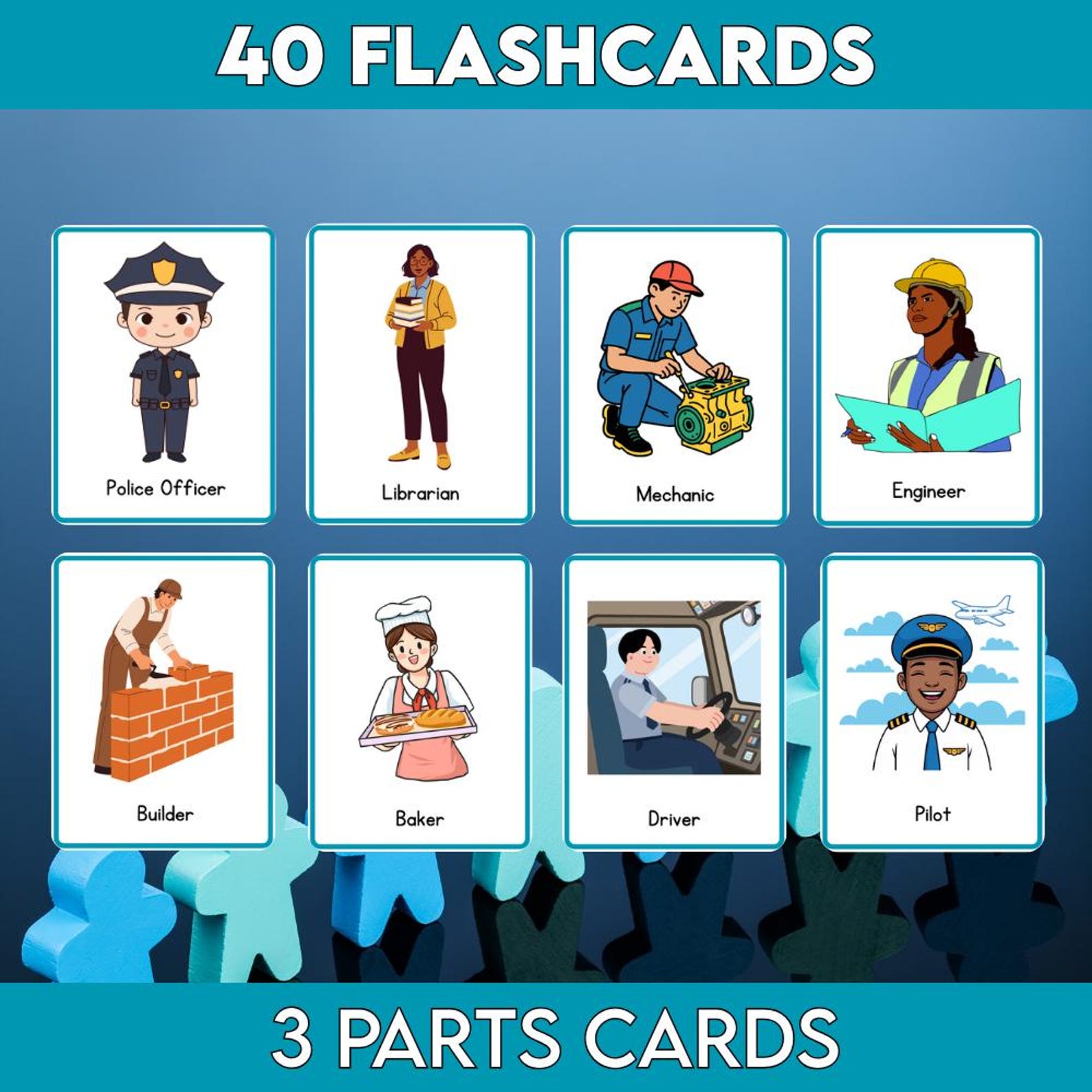 Community Helpers Flashcards Printable | Community Worker Cards for ...