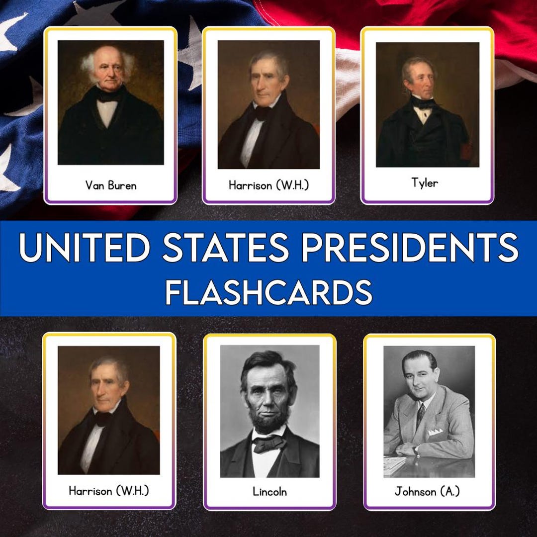 United States Presidents Flashcards Printable | US History Cards for ...