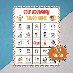 Gioco del bingo per l'autodifesa / Attività per rafforzare la fiducia in se stessi e l'autostima dei bambini / Gioco stampabile per studenti in classe SEL