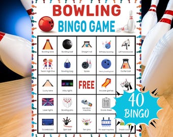 Bowling Bingo Game – Fun Printable Bowling-Themed Activity for Kids, Parties, Classrooms, Family Game Night, Homeschool & Birthday Events