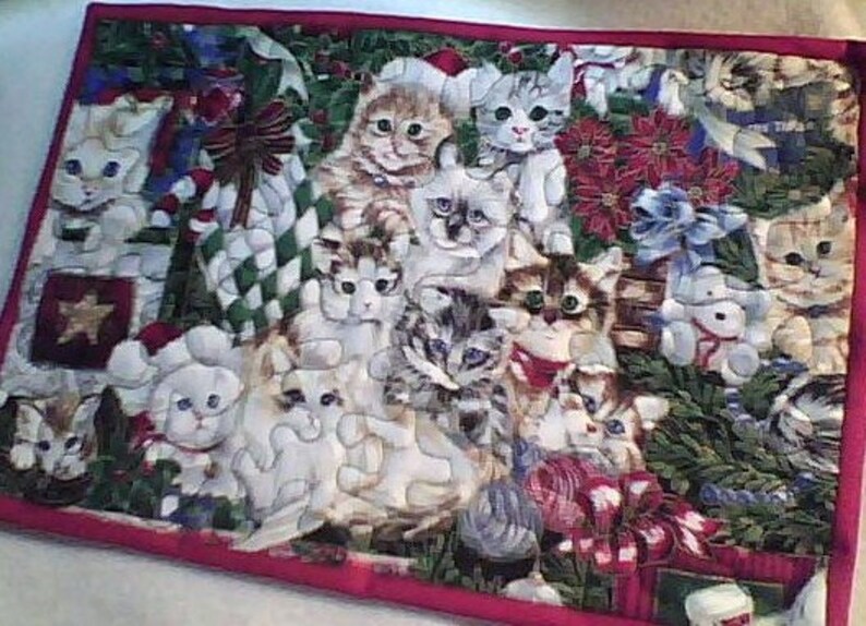 Christmas Cat Pet Mat image 2