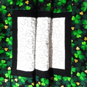 Shamrocks Quilted table runner