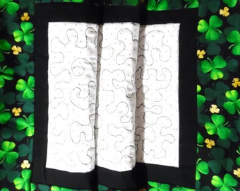 Shamrocks Quilted table runner