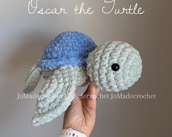 Patrón de crochet de tortuga: Peluche amigurumi (Patrón PDF)