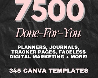Ultimate Canva Bundle for 7500 Designs | PLR & MRR Included | 2025-2026 Ready-to-Use Templates