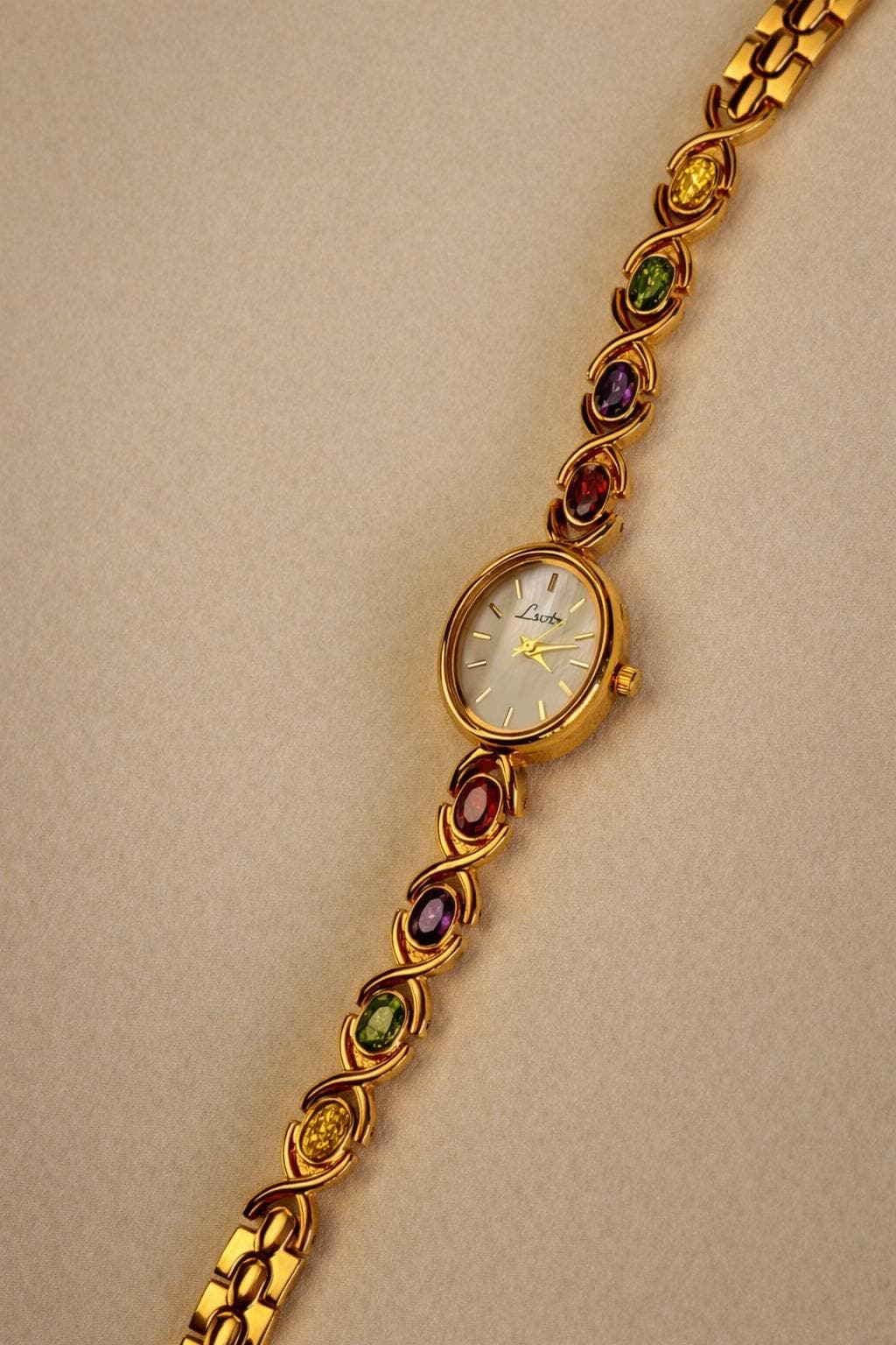Vintage Gold Gemstone Watch - Etsy display picture 1