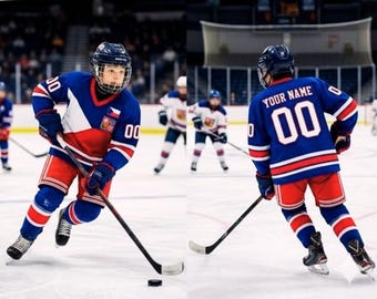 Custom Hockey Jersey Czech Republic, Personalized Name Number Jersey, Ice Hockey Tshirt, Hockey Jersey Czech Republic, Sports Team Hockey