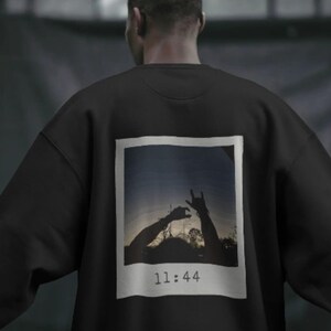 Polaroid Back Print Unisex Heavy Blend Crewneck Sweatshirt