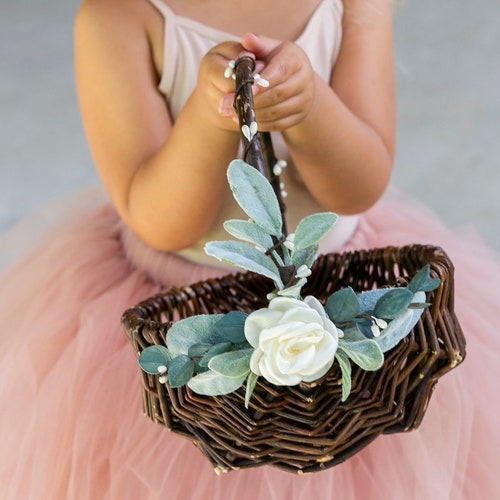 Flower Girl Baskets Set Small Flower Girl Baskets Flower Etsy