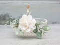 Boho Flower Girl Basket: Rustic Wire Wedding Decor