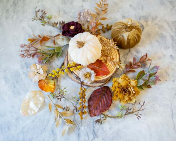 Loose Faux Greenery and Flower Bundle | Autumn Table Styling | Fall Table Centerpiece | Thanksgiving Decor | Warm Tones Autumn Wedding Decor