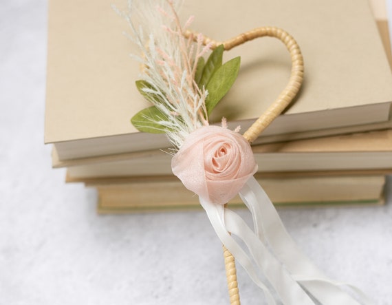 SALE l Flower Girl Wand | Wedding Ribbon Wand l Children Wedding Accessory | Fairy Wedding | Romantic Wand l Bridesmaid & Flower Girl Gift