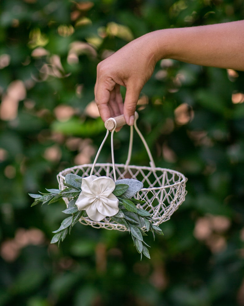 Flower Girl Baskets Set Small Flower Girl Baskets Flower Etsy