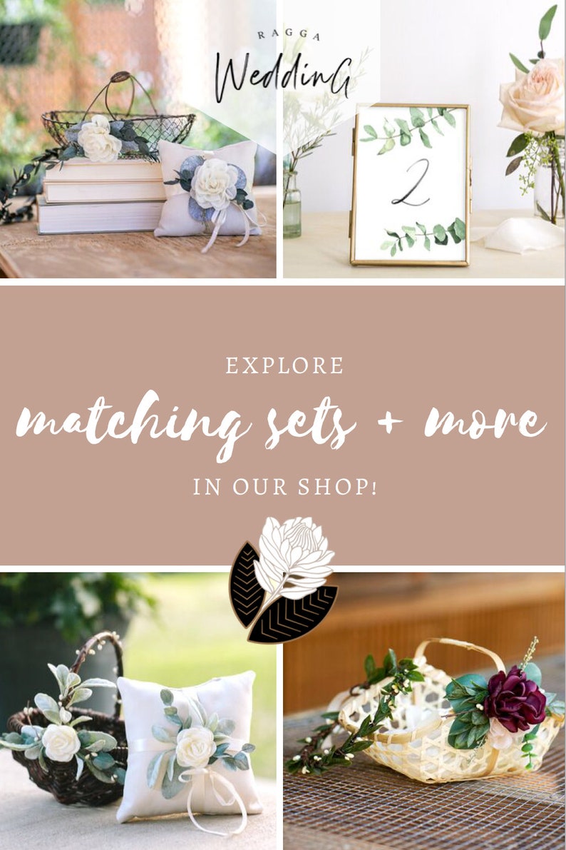 Boho Flower Girl Basket Small Flower Girl Gift Glamorous Etsy