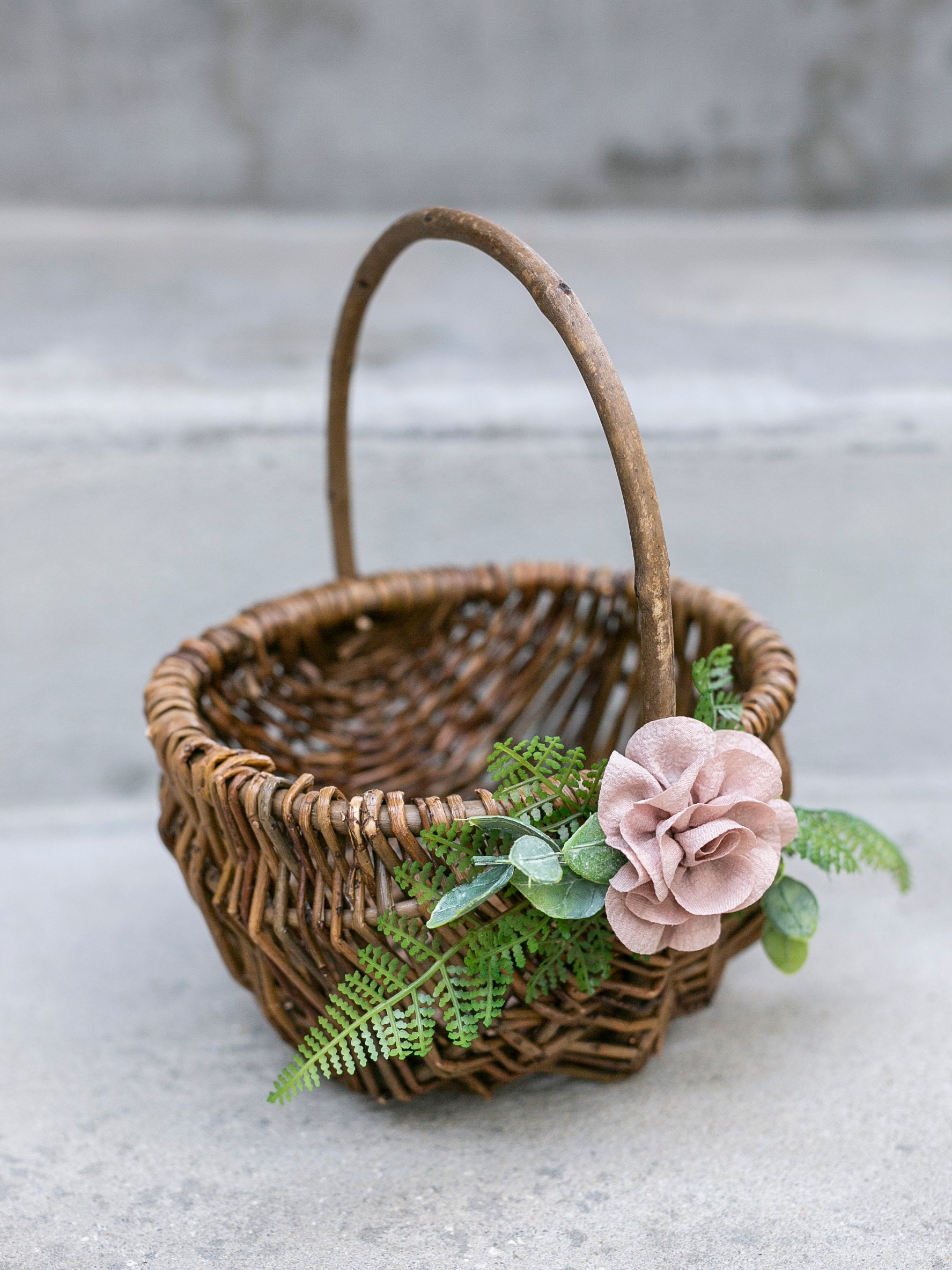 Personalised flower girl baskets sales