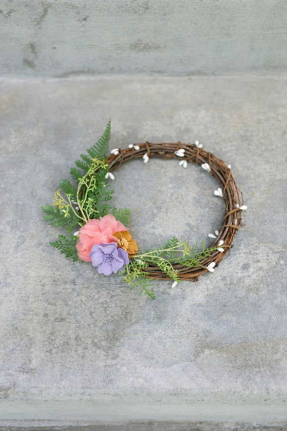 Flower Girl Hoop | Flower Basket Alternative | Rustic Flower Girl Hoop | Boho Mini Wreath | Rustic Wedding | Bridesmaid & Flower Girl Gift
