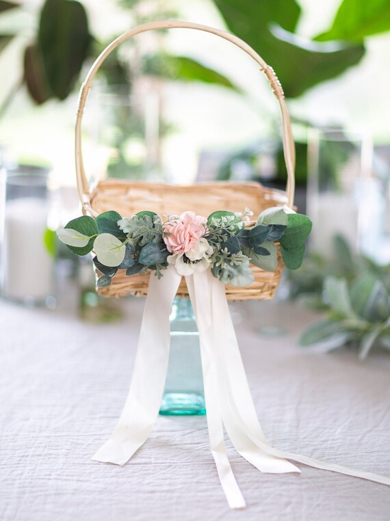 etsy flower girl basket