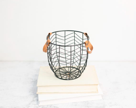 SALE • Imperfect Black Flower Girl Basket | Wire Flower Girl Bucket | Petite Metal Basket | Wire Pail | Small Metal Basket