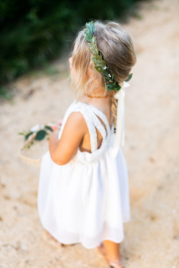 Greenery Leaf Flower Crown | Italian Inspired Greenery halo | Wedding or Maternity Hairpiece | Simple Flower Crown | Wedding Party Gift