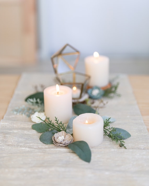 Loose Faux Greenery and Flower Bundle | Holiday Table Styling | Winter Table Centerpiece | Winter Wedding | Emerald Green Wedding Decor